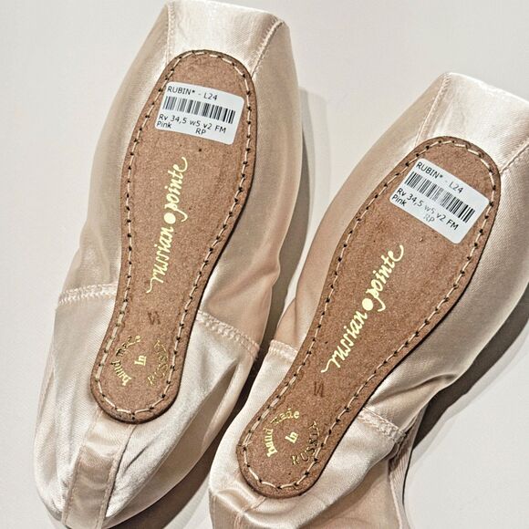 Russian Pointe Rubin Ballet Shoes Russia Made Women's 34.5 w5 v2 FM US Size 5.5 - Picture 7 of 13